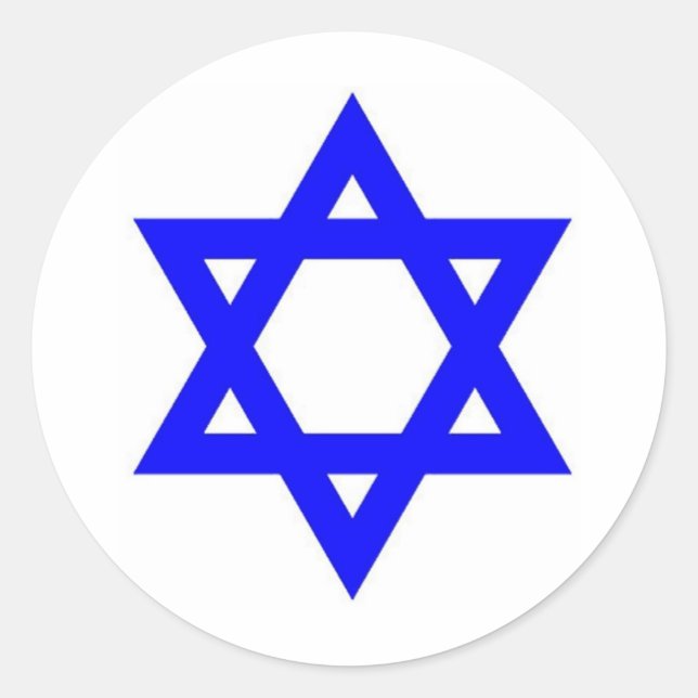 STICKER ROND STAR DE DAVID (Devant)