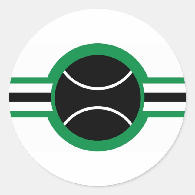 Sticker Rond star du tennis (Devant)