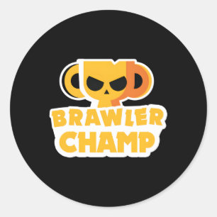 Sticker Rond Star Gamer Gaming Stars Brawler Beawl