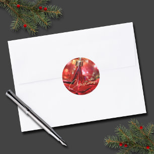 Sticker Rond Star Orament Noël Petit