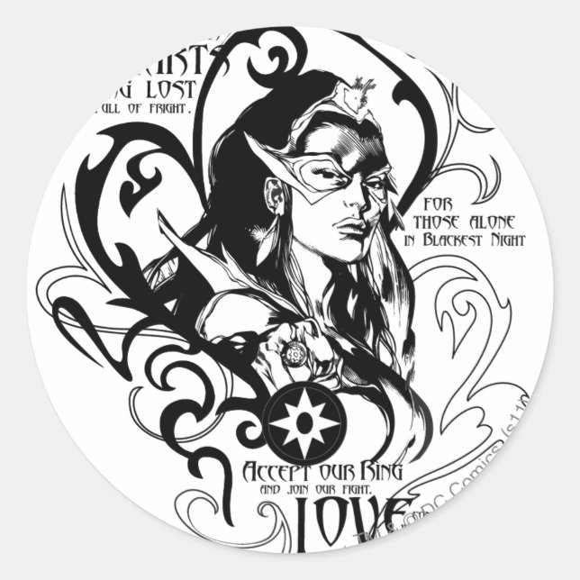 Sticker Rond Star Sapphire Graphic 2 (Devant)