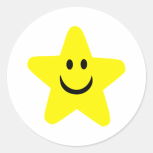 Sticker Rond Star - Smile