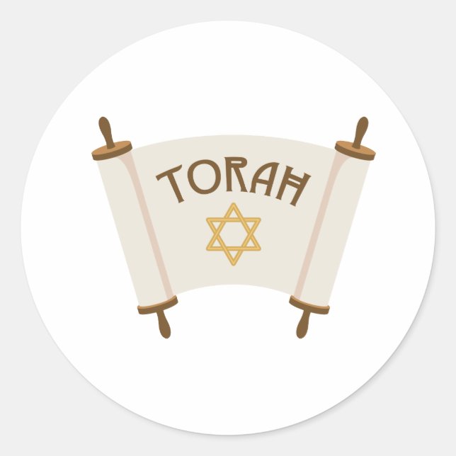 Sticker Rond Star Torah (Devant)