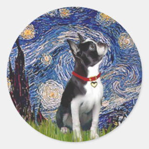 Sticker Rond Starry Night - Boston T (2rc)