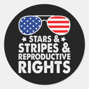 Sticker Rond Stars Stripes Droits de reproduction