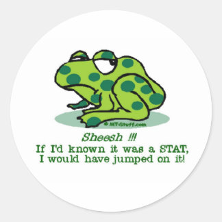 Sticker Rond STAT Froggie