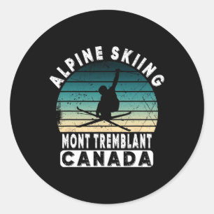 Sticker Rond Station de ski Mont Tremblant Canada Québec Souven