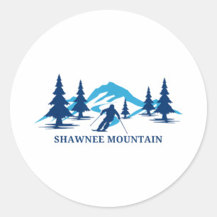 Sticker Rond Station de ski Shawnee mountain pennsylvanie ski