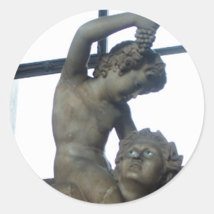 Sticker Rond Statue Bacchus au Vatican