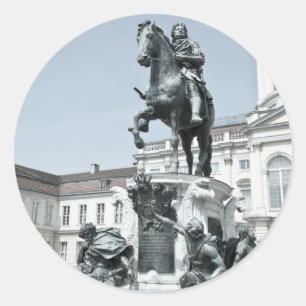 Sticker Rond Statue de Friedrich Wilhelm I à Berlin