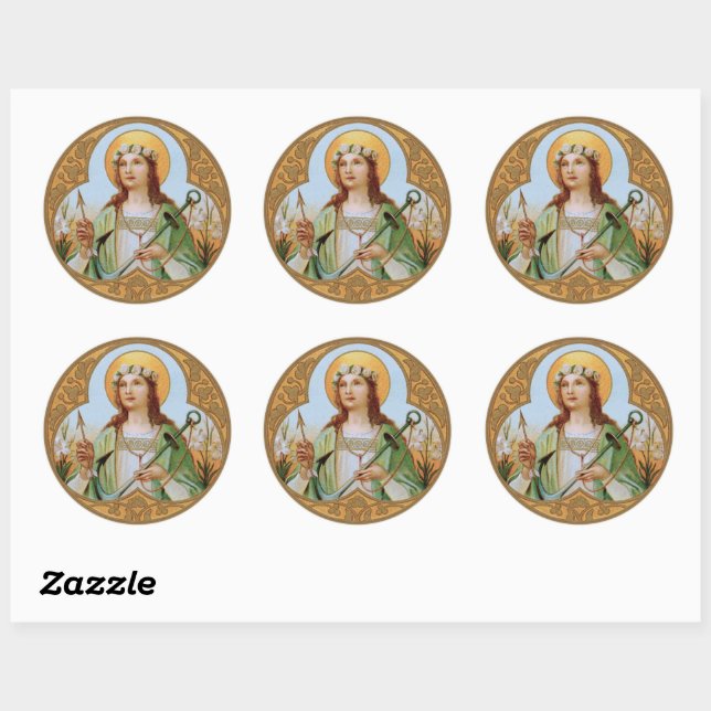 Sticker Rond Ste. Philomène (BK 005) (Feuille)
