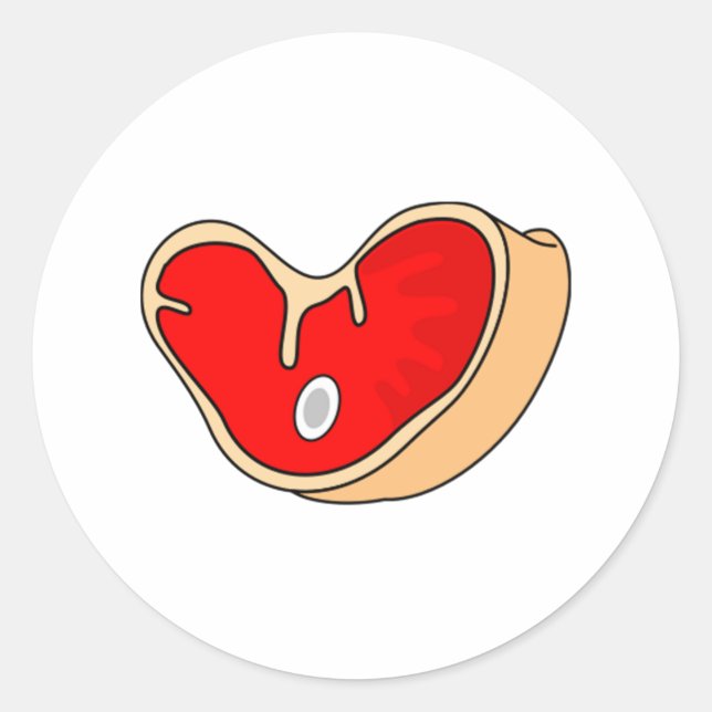 Sticker Rond Steak (Devant)
