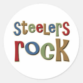 Sticker Rond Steelers Rock