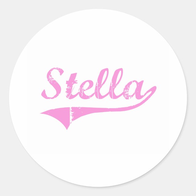 Sticker Rond Stella Classic Style Nom (Devant)