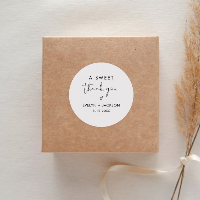 Sticker Rond STELLA Sweet Merci Favor 1,5" (feuille de 20) (Créateur téléchargé)