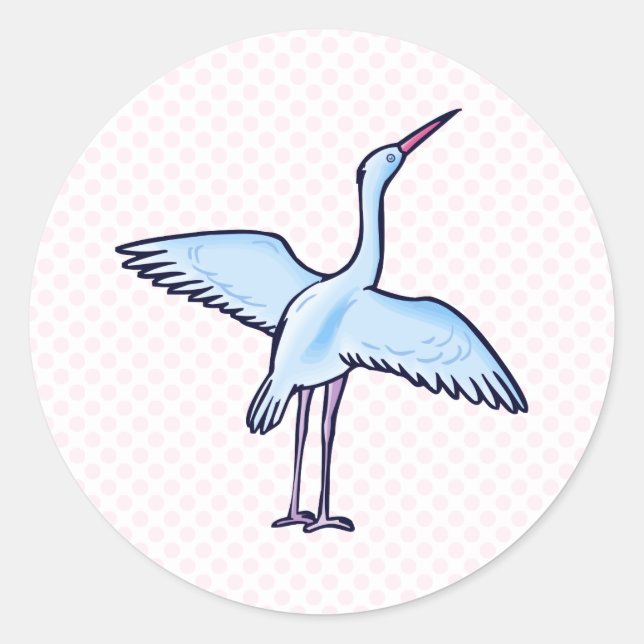 Sticker Rond Stellie Stork (Devant)