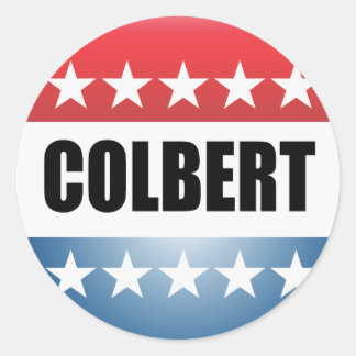 STICKER ROND STEPHEN COLBERT
