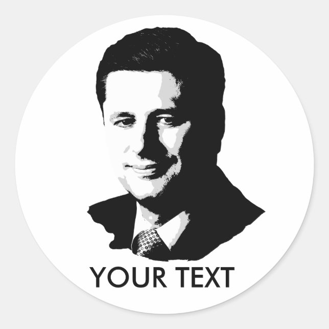 Sticker Rond Stephen Harper (Devant)