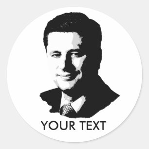 Sticker Rond Stephen Harper