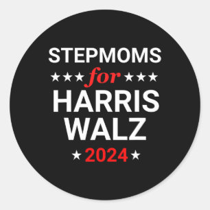 Sticker Rond Stepmoms Pour Kamala Harris Wheimer