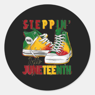 Sticker Rond Steppin En Junetdix Comme Mes Ancêtres 1865 Fre
