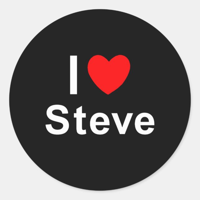 Sticker Rond Steve (Devant)