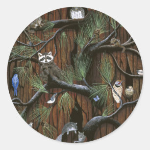 Sticker Rond Sticer "écorce "