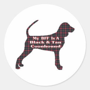 Sticker Rond Stick BFF Noir Et Tan