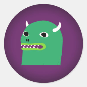 Sticker Rond Stick HipMonster