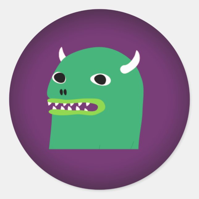 Sticker Rond Stick HipMonster (Devant)