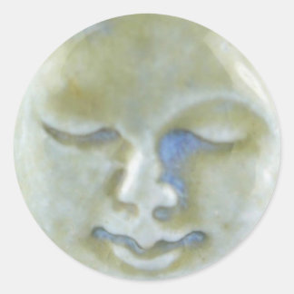 Sticker Rond Stick Moon Goddess Moonstone