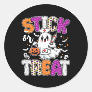 Sticker Rond Stick Ou Traiter Ghost Phlebotomie Tech Er Icu Inf