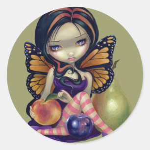 Sticker Rond Stick "Peach, Plum, Pear"