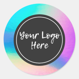 Sticker Rond Stick rond classique tendance Faux Holographique