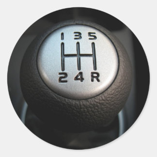Sticker Rond Stick Shift - Boîte à engrenages