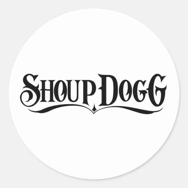 Sticker Rond Stick Shoup Dogg (Devant)