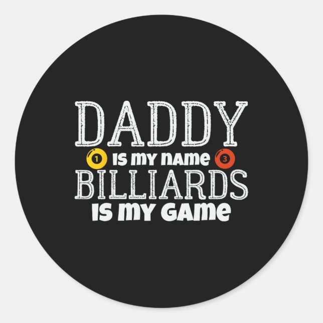 Sticker Rond Stick Stick Cueist Table Snooker Billard Po (Devant)