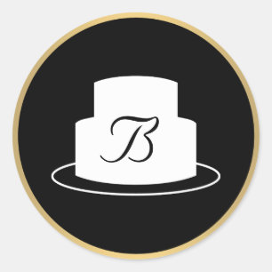 Sticker Rond Stick vintage Emblem Logo Bakery II