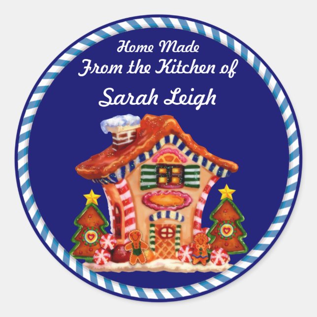 Sticker Rond Sticker-cadeau pour pain d'épices (Devant)