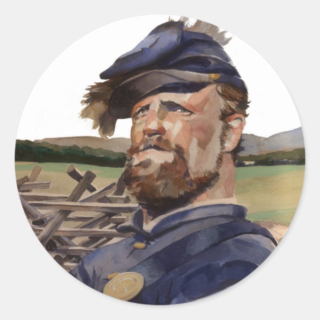 Sticker Rond Sticker, Guerre civile (Devant)