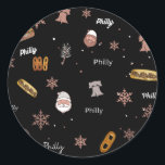 Sticker Rond Sticker-Philly Christmas<br><div class="desc">Célébrez les fêtes avec les étiquettes emblématiques Philly Christmas Sticker. Parfait pour ajouter une touche de charme local à vos cadeaux.</div>