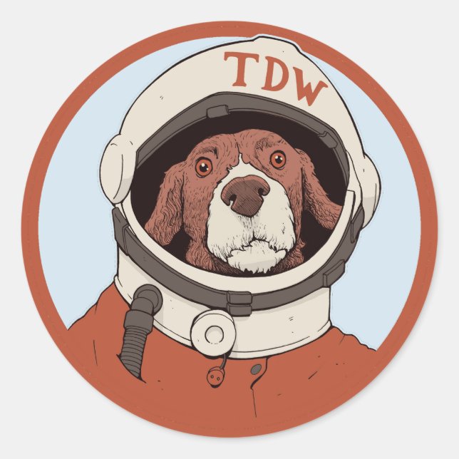 Sticker Rond Sticker, sans chien (Devant)