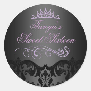 Sticker Rond Sticker/sceau à enveloppe 16 Sweet Sweet Purple Sw