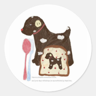 Sticker Rond Stickers-Bénédiction à main