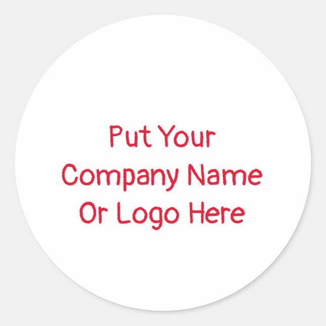 Sticker Rond Stickers&Étiquettes (Votre Propre Conception) (Devant)