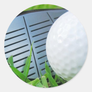 Sticker Rond Stickers/Golf