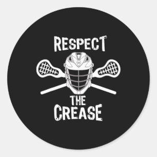 Sticker Rond Sticks De Crosse Et Casque Respecter Les Garçons D