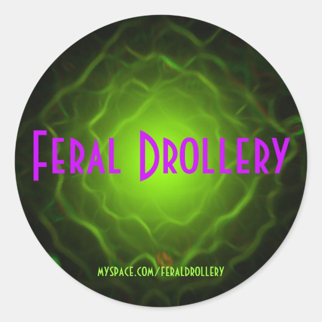 Sticker Rond Sticky de chien FD (Devant)