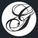 Sticker Rond Sticleur Mariage Monogramme G<br><div class="desc">Les Cadeaux Monogram offrent une vaste sélection de timbres-poste USPS personnalisables, autocollants de scellés d'enveloppe, cartes de voeux, chemises, casquettes, boutons, magnets et bien plus encore. Ces monogrammes sont parfaits pour envoyer des invitations à un mariage, des invitations à une fête d'anniversaire, des annonces de remise de diplômes et des...</div>