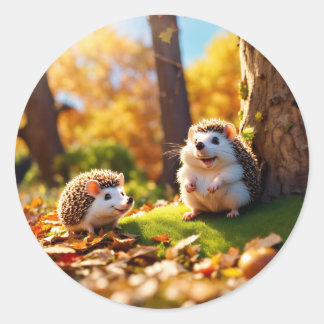 Sticker Rond Sticleur Porcupine Pals